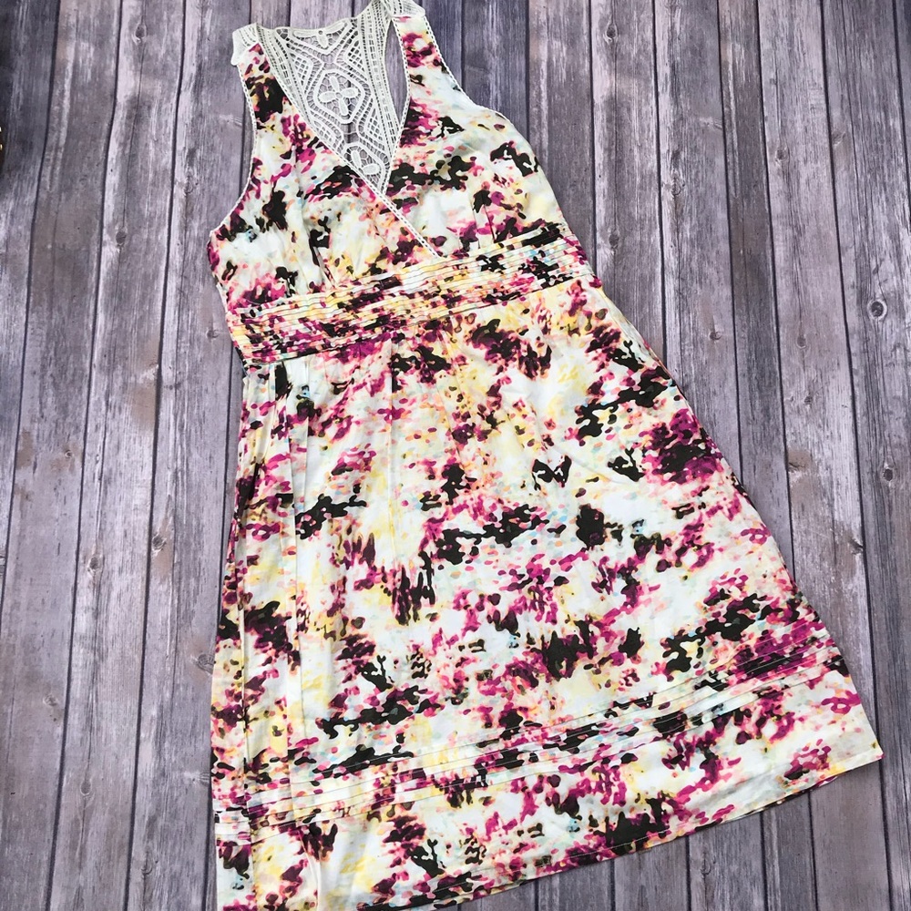Jonathan Martin A Line Crochet Back Dress